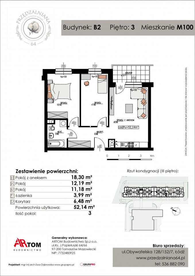 Apartament nr. M100