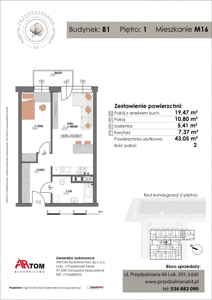 Apartament nr. M16