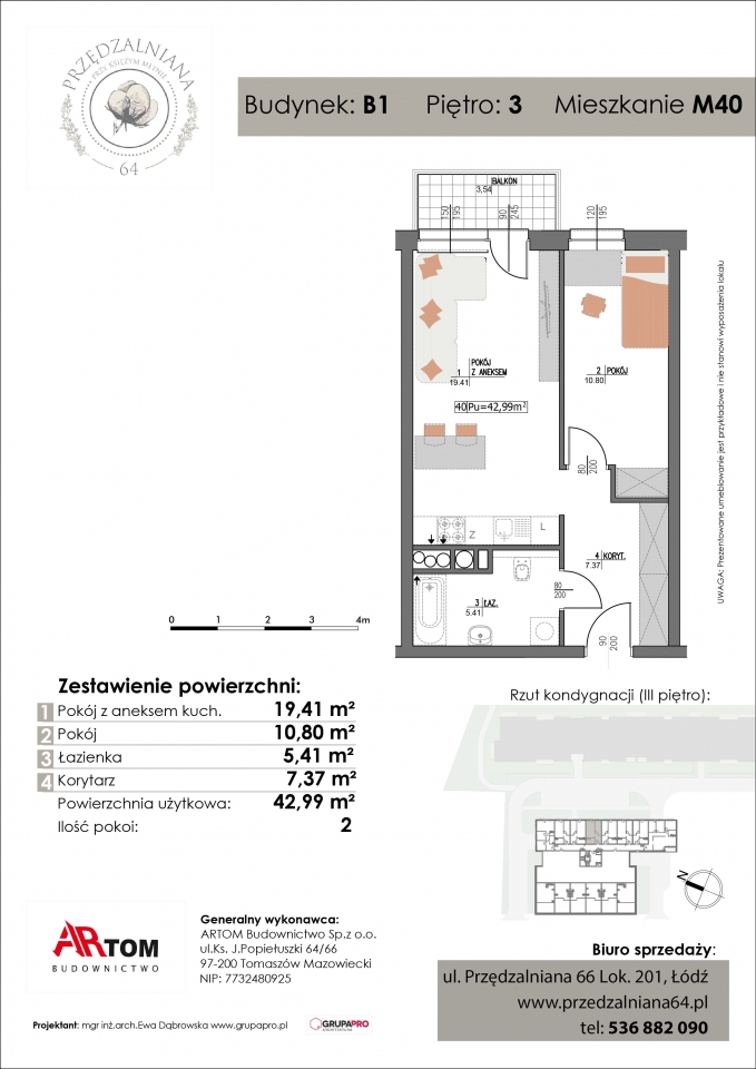 Apartament nr. M40