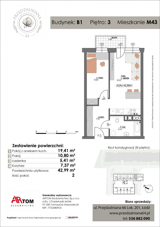 Apartament nr. M43